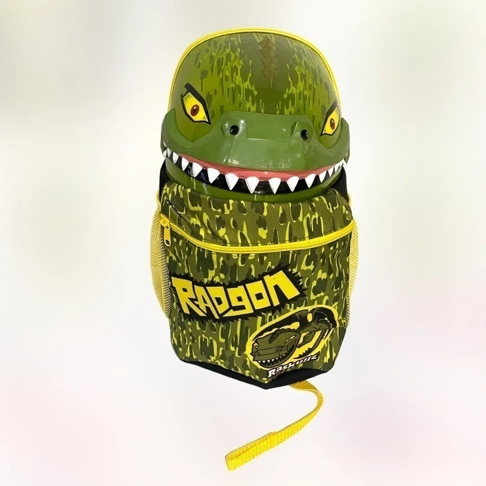 RASKULLZ Radeon 3D sculpted design green backpack